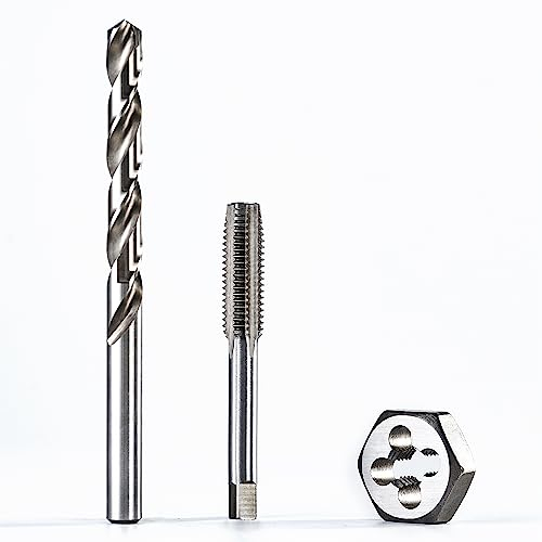 toolant 1/8-27 NPT-Gewindebohrer und Schneideisen-Set mit Q-Bohrer-Kombination zum Einfädeln