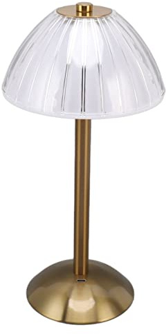 Focket Industrielle Tischlampe, 3W 5V dimmbare rustikale Nachttischlampe mit Touch-Schalter, 3 Helligkeit, USB-Ladung Minimalistischer Stil Vintage-Schreibtischlampe für Wohnzimmer