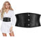 SUOSDEY Damen Korsett Gürtel, Breite Taille für Kleid Cosplay Krawatte Waspie Schwarz