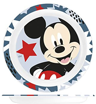 Lulabi Disney Mickey Icon Speiseteller aus St. Dekoriert, 21 cm
