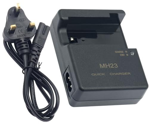 MH-23 Battery Quick Charger Compatible with EN-EL9 EN-EL9a Batteries for Nikon D40 D40X D60 D3000 D5000 D8000 Digital SLR Cameras Power Supply