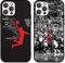 [2 Stück] Handyhülle für Apple iPhone 15 Pro Hülle 6,1, Schutzhülle mit Basketball-Star 23 Design Premium TPU Silikon Schützt vor Stößen und Kratzern Case für iPhone 15 Pro, A2