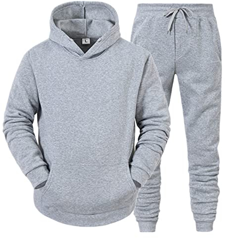 Viunychn Sportbekleidung Trainingsanzug Herren Los Angeles Druck Hoodie Mit Kapuze Langarm Mit Taschen Hausanzug 2-Teilig Herbst Winter Kapuzenjacke Jogginghose Jogginganzug Set @4