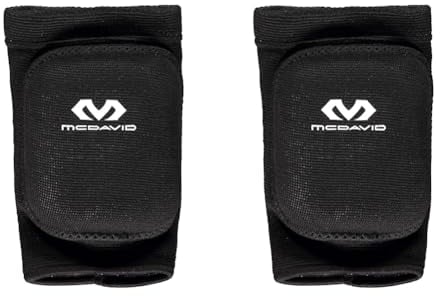 McDavid Knieschoner 601 JUMPY, Schwarz, M (Packung mit 2)