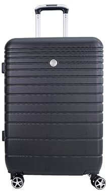 VIDA since 1995 Valise Rigide VR611B roulettes Double Rapport Qualité/Prix (Noir (Black), M-SOUTE-68L-3.1Kg-47x27x67cm)