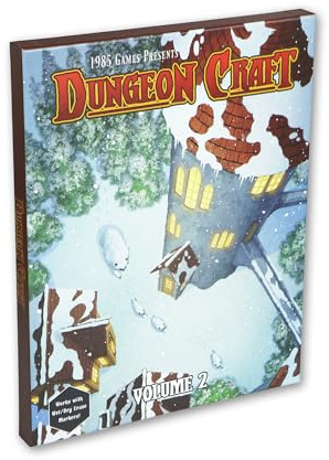 DUNGEON CRAFT Volume 2 Game, Hundreds of Terrain Pieces, DND Starter Kit, Double-Sided & Water-Resistant, Portable 1 Inch Grid Overlay, Works with Wet Dry Erasers