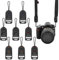 KASESSS 8 Pièces Adaptateur de Courroie D'appareil Photo, Boucle de Sangle D'appareil Photo Universel, Connecteur de Sangle L'appareil Photo Durable Dégagement Rapide pour DSLR Et Numériques