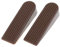 2 Pieces Door Stoppers, Heavy Duty Rubber Door Wedge Doorstops for Floor, Non-Slip Door Stop, Brown