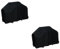 MERRYHAPY 2St Grillabdeckung Flacher Grill Abdeckhaube für Gasgrill Outdoor-Gas Grill-Aufbewahrungsabdeckung Grillkamin abdeckplane für Grill abdeckhaube für Grill Grillschutz Black