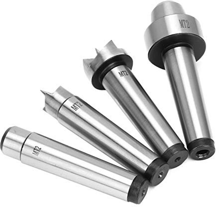 4PCS MT1 Drechselbank Drehmaschine S e Center Set Ideales Drechselwerkzeug für die Holzbearbeitung (MT2)
