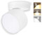 GeyouLux 3CCT LED Aufbauspot Schwenkbar Ø82×80mm Deckenspot Weiß Aufbaustrahler Flach inkl. 7W 800LM GX53 LED Leuchtmittel Aufbauleuchte Deckenleuchte Aufputz Spots 230V Rund 1 Stück