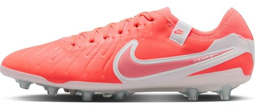 Nike Tiempo Legend 10 AG-Pro Chaussures de Football en Gazon synthétique pour Homme, Lave Chaude/Blanc, Taille 44,5 UE, Blanc Lave, 44.5 EU