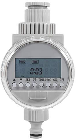 FLEXMAN Elektronische Zeitschaltuhr für Sprinkler, LCD-Display Elektronische Zeitschaltuhr für Gartenbewässerung Intelligente Digitale Bewässerungssteuerung mit Solarpanel für Gart