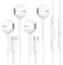 2 Pack USB C Headphones for iPhone 15/16 Type C Earphones Wired with Microphone and Volume Control Noise Cancelling, Compatible with Samsung Galaxy S23/S22/S21/S20/Ultra Note 10/20,iPad, Pixel