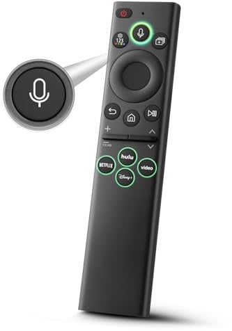 Telecomando di ricambio per Samsung Smart-TV-TV, telecomando universale per Smart TV Samsung 2016 2024 con cornice curva, con controllo vocale
