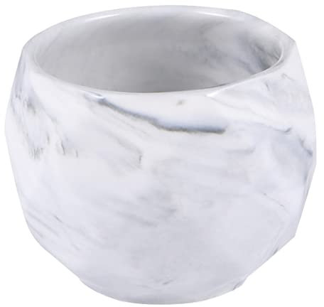 ibasenice 1 Pièce Pot Céramique à Marbrés pour Plantes Contenant Décoratif