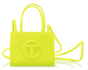 TELFAR Small Shopping Bag, Highlighter Yellow, S