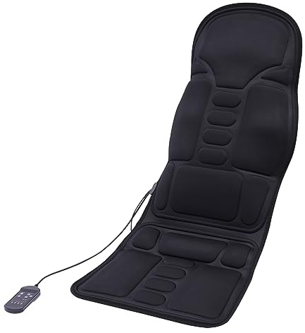 Massagesitzauflage mit Wärme, Rückenmassagekissen, Massageauflage, Zusammenklappbares Design, Zur Linderung von Muskelermüdung und Stress, Für Männer/Frauen/Mama