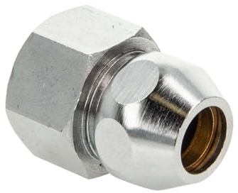 tecuro gerade Quetschverschraubung Ø 12 mm x G 1/2 Zoll IG, flachdichtend, Messing verchromt
