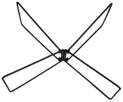 AsrMyjcx Étagère Extérieure Pliable, Support Métallique pour Réfrigérateur, Support Pliable pour Valise, Porte-glacière pour Jardin, Camping et, Noir