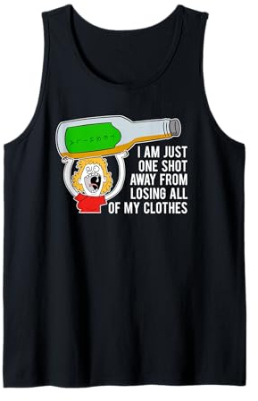 Lustiges Tequila Shot Night Out sarkastisches College-Partytier Tank Top