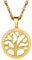 PROSTEEL Tree of Life Necklace with Chain Gold Plated Nature Jewelry Men Women Gift Golden
