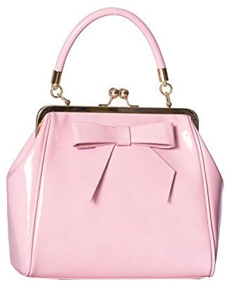 Banned Apparel American Vintage 50s Rockabilly glänzend handtasche - Rosa