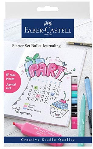 Faber-Castell; 4005402671250; Bullet Journaling Starter Set, 9-teilig
