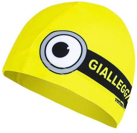 Swimxwin Cuffia da Nuoto Revo cap Gialleggio | Cuffia in Tessuto| Cuffia da Piscina | Grande Comfort e Aderenza | Made in Italy