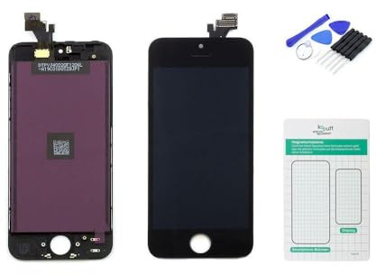 kaputt.de Display kompatibel mit Apple iPhone 5 schwarz Set