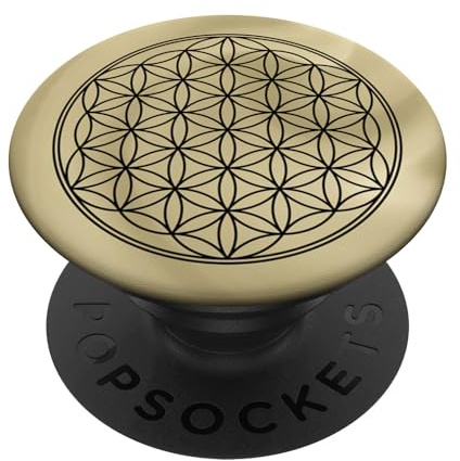 PopSockets Blume des Lebens, Heilige Geometrie, Yoga, Gesundheit PopSockets PopGrip: Ausziehbarer Sockel und Griff für Handys/Tablets mit Tauschbarem Top