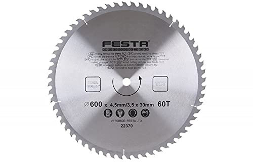 FESTA - Lame de scie circulaire pour bois TCT 600 mm/4. 5/30/60