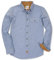 Dubinik® Mens Flannel Shirts Long Sleeve Flannel Shirt for Men Casual Button Down Brushed 100% Cotton Shirt Sky Blue