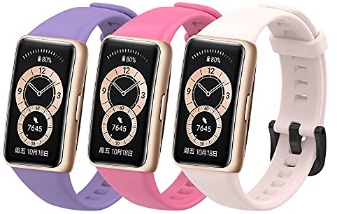 MIJOBS Correa de Repuesto para Huawei Band 6 & Honor Band 7 Correa de Silicona Impermeable y Transpirable Correa Deportiva Compatible con Huawei Band 6 & Band 6 Pro Pulsera Honor Band 6