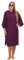 ALLEN & MATE 100% BAUMWOLLE Kapuzenhandtuch-Poncho für Erwachsene – schnelltrocknender Umkleidemantel für Männer und Frauen zum Schwimmen, Surfen, Strand, Baden (L-XL, Lila)
