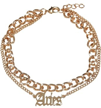 Urban Classics Unisex Zodiac Golden Anklet