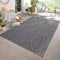 Carpetsale24 In- & Outdoor Teppich Wetterfest 120 x 170 cm Sisal Optik Grau - Teppich Waschbar, Wasserfest, Pflegeleicht und Flachgewebe - Ideal für Balkon, Garten, Terrasse und als Küchenteppich