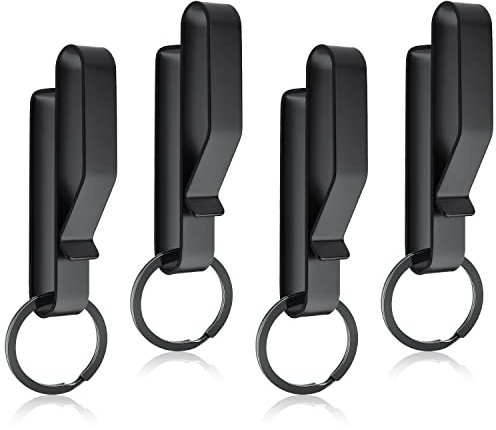 4pcs Taktische Schlüsselanhänger 8pcs Schlüsselringe Edelstahl Taktischer Schlüsselhalter Clip Schlüsselhalter Gürtel für Polizisten Feuerwehren Männer für 3,8-5,7cm Breite Dienstgürtel