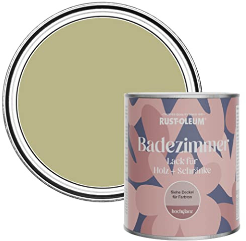 Rust-Oleum Green Moisture Resistant Bathroom Wood and Cabinet Paint in Gloss Finish - Sage Green 750ml