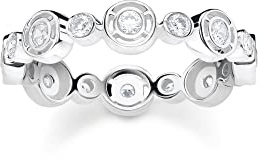 THOMAS SABO Ring mit weißen Steinen roségold 925 Sterlingsilber, 750 Roségold Vergoldung