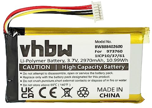 vhbw Batería Compatible con dji Mavic Air 2, SO1A Mando de dron (2970 mAh, 3,7 V, Li-Poli)