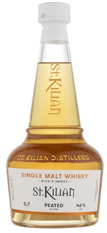 ST KILIAN - Peated - Single Malt Whisky - Origine : Allemagne - Alcool 46% - Notes de fruits mûrs & Caramel - Tourbe délicate - 70cl