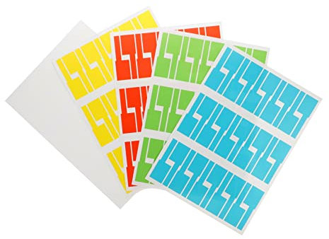 SUPVOX 20sheets Self-Adhesive Stickers Cable Labels for Cord Identification Network Cable Label Stickers