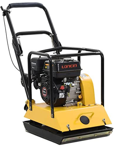 RAUGAJ Vibratory Plate Compactor 196 CC 85 kg 15.5 Kn,Item colour-Yellow and black
