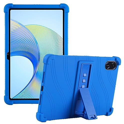ATOOZ for Huawei Honor Pad X9 Case - 11.5 Inch Soft Silicone Tablet Case with Adjustable Bracket - Blue