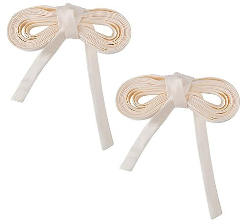 GORGECRAFT 2pcs Wedding Dress Zipper Replacement Adjustable Corset Laces Replacement Gown Corset Kit Zipper Extender Fit Satin Corset Kit Loops for Bridal Corset Prom Dress Strap DIY Craft (Champagne)