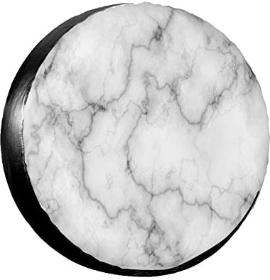 Reifenschutzhülle Marmor Abstrakter Natürlicher Schwarzer Und Weißer Grauer Bodenstein Wasserdicht Reifen Schutzhülle Wetterfest Reifentüten Für SUV Geburtstag Auto 16inch