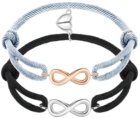 Partnerarmbänder,Geschenk für ihn/sie - Partner Geschenke Infinity Pärchen Armbänd Magnet