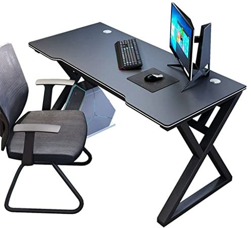 ARICCI Gaming Table With Carbon Fiber Surface,Large Computer Desk,Black Carbon Fiber Desktop Gamer Desks,Cable Management,Game Computer Desk For Home Office,L 140CM vision