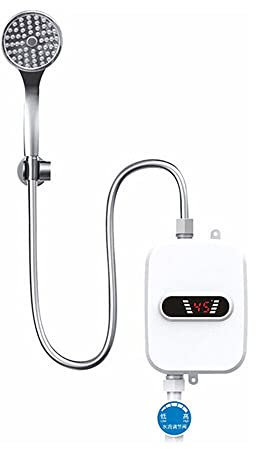 3500W Chauffe eau Instantané,Douche Chauffe eau Electrique Instantané,Robinet Chauffant Instantané,Avec Pommeau de Douche,Convient Pour Cuisine, Salle de Bains et Salle de Douche